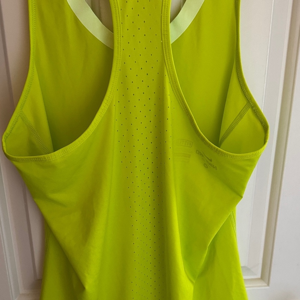 Nike Women's Bright Yellow Tank Top - Picture 4 of 7